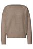 Langarm Pullover mit Boat Neck sanded amber mel.