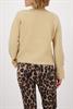 Langarm-Pullover mit Knopfdetail cinnamon