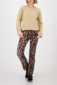 Langarm-Pullover mit Knopfdetail cinnamon