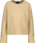 Langarm-Pullover mit Knopfdetail cinnamon