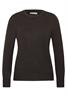 Langarm Pullover mit Rundhals und Raffung black coffee mel.