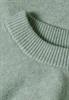 Langarm Pullover mit Rundhals und Raffung eucalyptus green mel.
