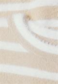 Langarm Pullover mit Rundhals und Streifen clay sand
