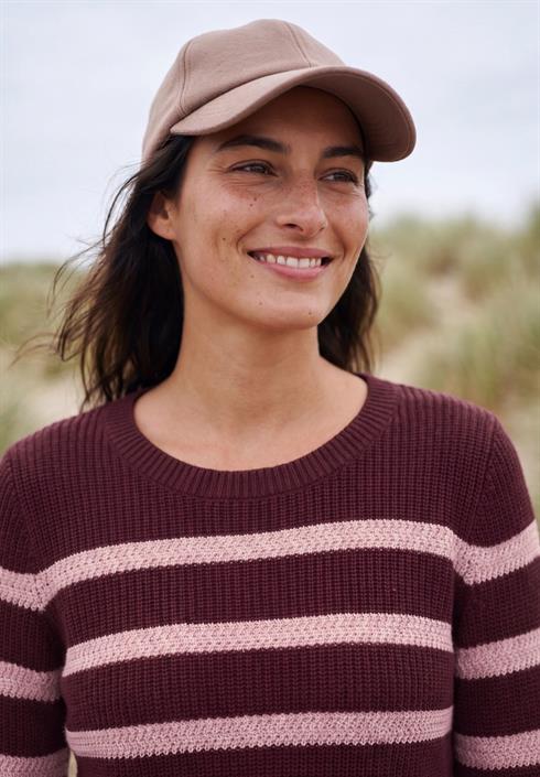 langarm-pullover-mit-rundhals-und-streifen-red-wine