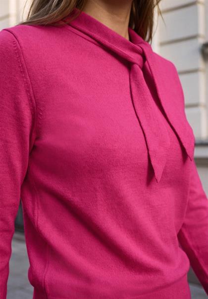 Langarm Pullover mit Schalkragen ruby raspberry