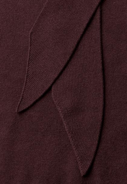 Langarm Pullover mit Schalkragen russet red