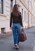 Langarm Pullover mit Turtle Neck charred brown