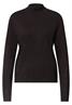Langarm Pullover mit Turtle Neck charred brown