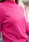 Langarm Pullover mit Turtle Neck ruby raspberry