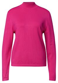 Langarm Pullover mit Turtle Neck ruby raspberry