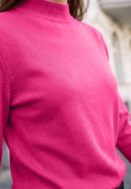 Langarm Pullover mit Turtle Neck ruby raspberry