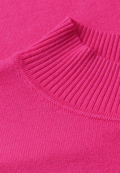 Langarm Pullover mit Turtle Neck ruby raspberry