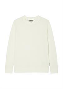 Langarm-Pullover regular white cotton