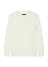 Langarm-Pullover regular white cotton