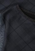 Langarm Shirt aus Mesh mit Karomuster armor grey