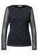 Langarm Shirt aus Mesh mit Karomuster armor grey