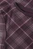 Langarm Shirt aus Mesh mit Karomuster berry plum
