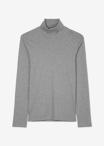 Marc O'Polo Herren Langarmshirt 129220252354 Grey Melange - fit