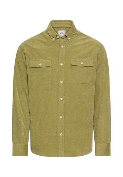 Langarm Shirt mit aufgesetzten Taschen mossstone