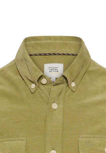 Langarm Shirt mit aufgesetzten Taschen mossstone