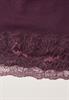 Langarm Shirt mit Boat Neck und Spitze berry plum