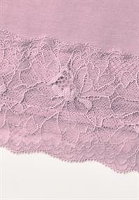 Langarm Shirt mit Boat Neck und Spitze quiet rose