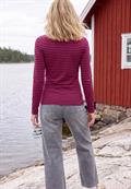 Langarm Shirt mit Boat Neck und Streifen pink flash