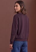 Langarm Shirt mit Details aus Spitze berry plum