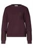 Langarm Shirt mit Details aus Spitze berry plum