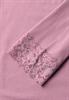 Langarm Shirt mit diagonalem Saum pearly rose