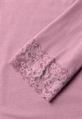Langarm Shirt mit diagonalem Saum pearly rose