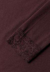 Langarm Shirt mit diagonalem Saum russet red
