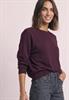 Langarm Shirt mit Elastikbund rustic rouge mel.