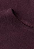 Langarm Shirt mit Elastikbund rustic rouge mel.