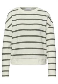 Langarm Shirt mit Rundhals im Loose Fit lichen green