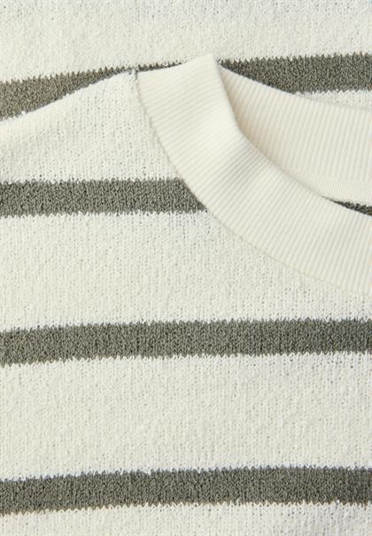 Langarm Shirt mit Rundhals im Loose Fit lichen green