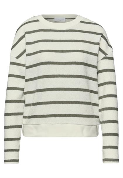 Langarm Shirt mit Rundhals im Loose Fit lichen green