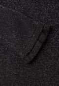 Langarm Shirt mit Rundhals und Rüschen black