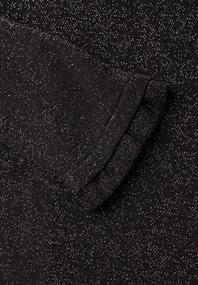 Langarm Shirt mit Rundhals und Rüschen black