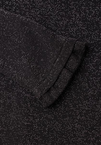 Langarm Shirt mit Rundhals und Rüschen black