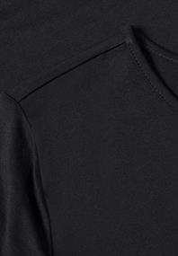 Langarm Shirt mit Rundhals und Spitze black