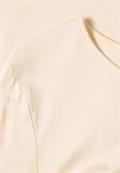 Langarm Shirt mit Rundhals und Spitze pure beige