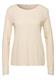 Langarm Shirt mit Rundhals und Spitze pure beige