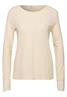 Langarm Shirt mit Rundhals und Spitze pure beige