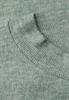 Langarm Shirt mit Rundhals und Spitzenborte eucalyptus green mel.