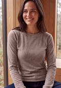 Langarm Shirt mit schmalem Streifenmuster mocha brown
