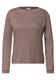 Langarm Shirt mit schmalem Streifenmuster mocha brown