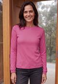 Langarm Shirt mit schmalem Streifenmuster pink flash