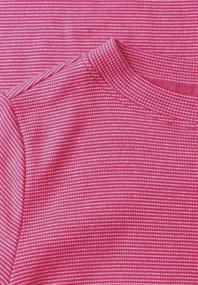 Langarm Shirt mit schmalem Streifenmuster pink flash