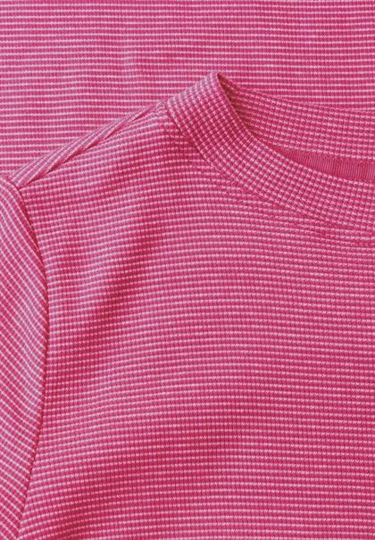 Langarm Shirt mit schmalem Streifenmuster pink flash